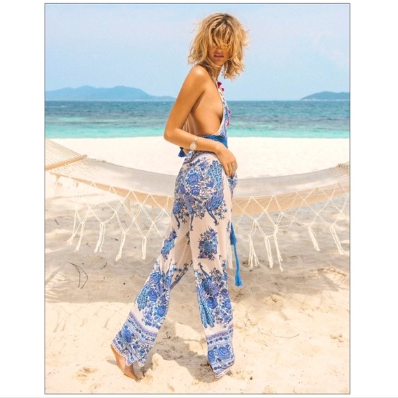 Spell Vintage 🦚 Bluebird Hotel Paradiso jumpsuit - Picture 6 of 7